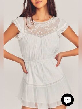 NWOT LoveShackFancy Barnes white dress size large